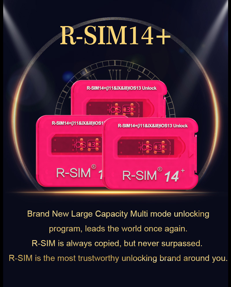 Nano Para Iphone 13 Pro X/XS Max 8 IOS 14.7 15 Tarjeta de desbloqueo Rsim 14 Actualización Rsim