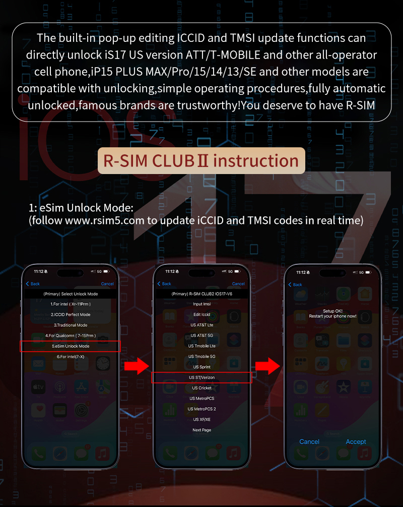 R-SIM CLUB2 V6 Unlocking Card For iOS17 iphone5-15 15pro max released -  GSM-Forum